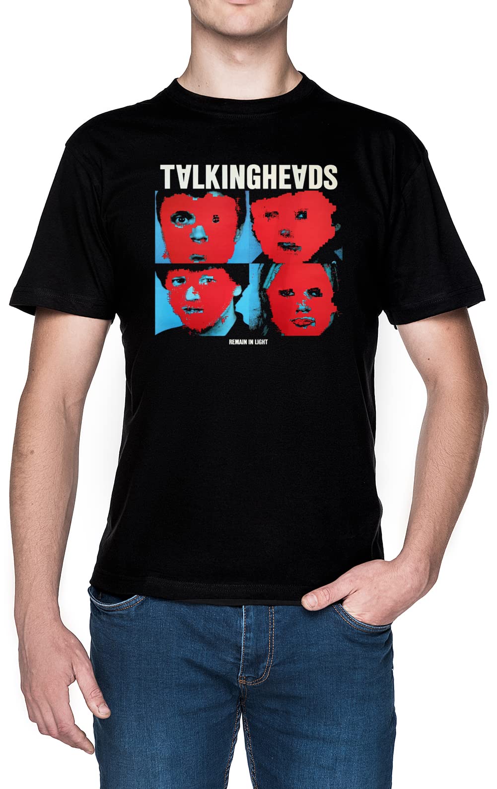 Eraserheads × Remain In Light Tシャツ Talking Heads - Remain In Light Negro Hombre Camiseta Black Men's